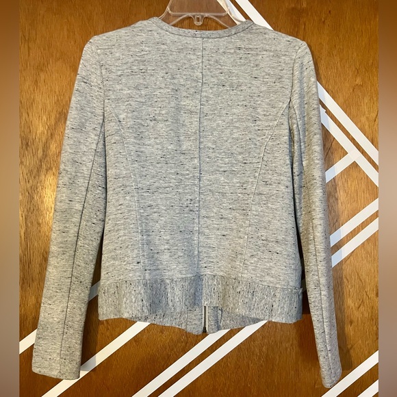 Zip up sweater/blazer in heather grey - Picture 4 of 4